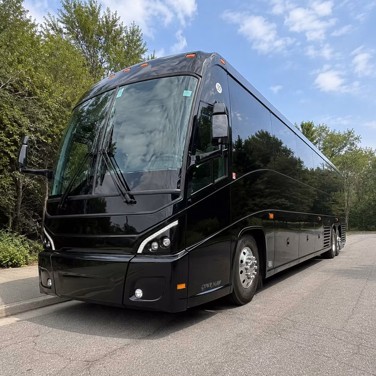 56 passenger charter bus